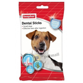 Лакомства за здрави зъби - Beaphar Dental Sticks - със спирулина и зелен чай 7 броя